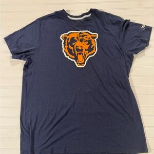 Bears NFL Nike Navy Blue T-Shirt with Orange Bear Graphic